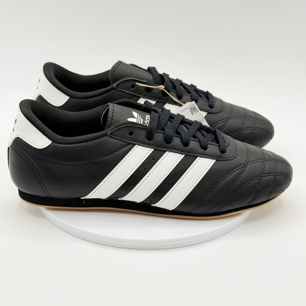 Adidas Taekwondo Lace Sneakers Size 7.5 Womens Black/White/Gum JS1193, NEW